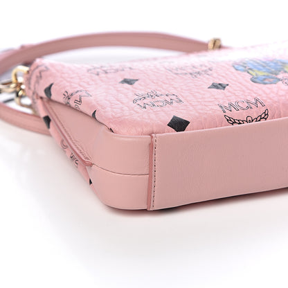 MCM Visetos Rabbit Crossbody Pouch Soft Pink 8 of 10