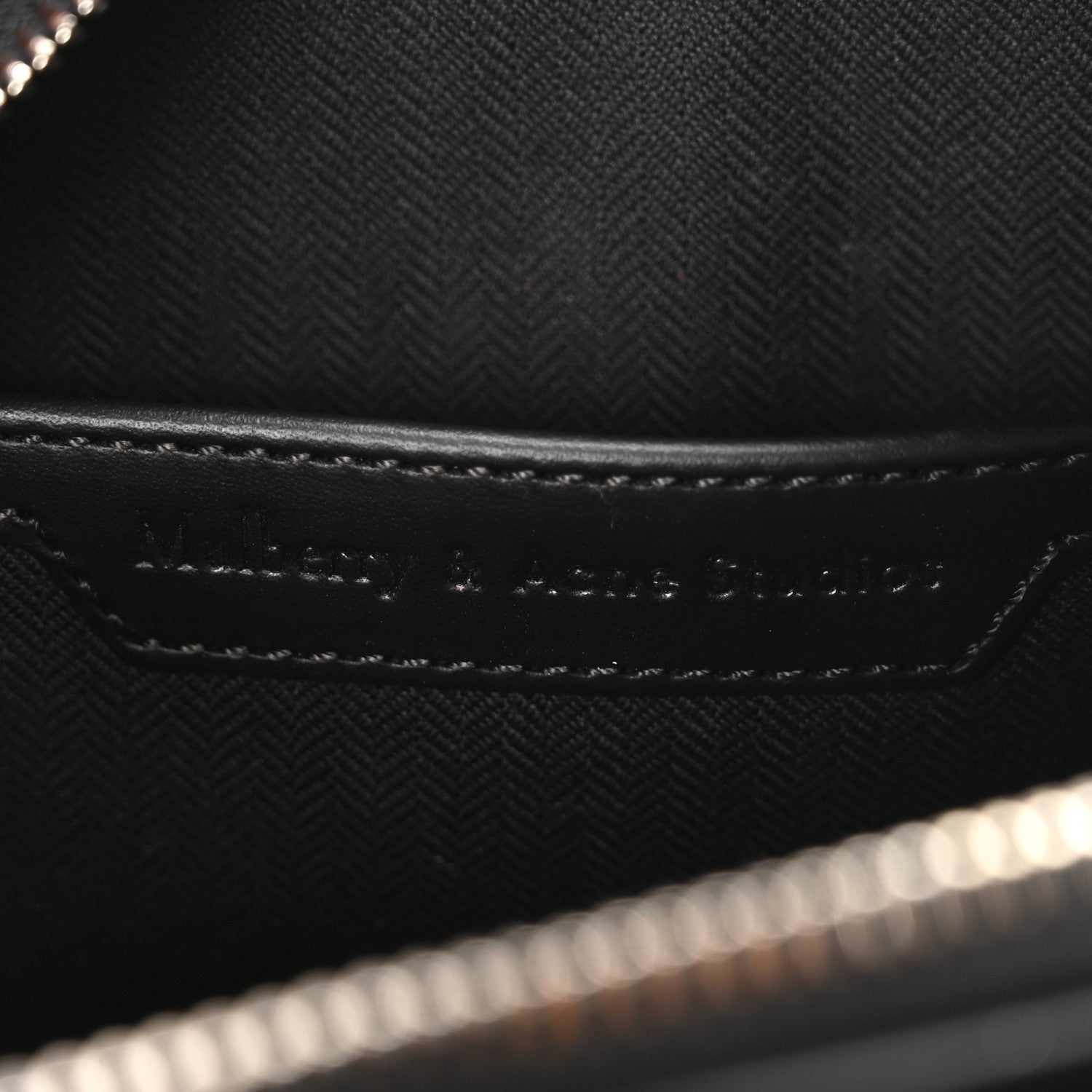 Mulberry x ACNE STUDIOS Calfskin Crocodile Embossed Mini Messenger Bag Black 6 of 9