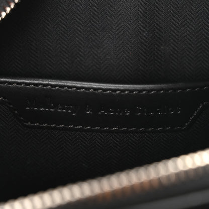 Mulberry x ACNE STUDIOS Calfskin Crocodile Embossed Mini Messenger Bag Black 6 of 9