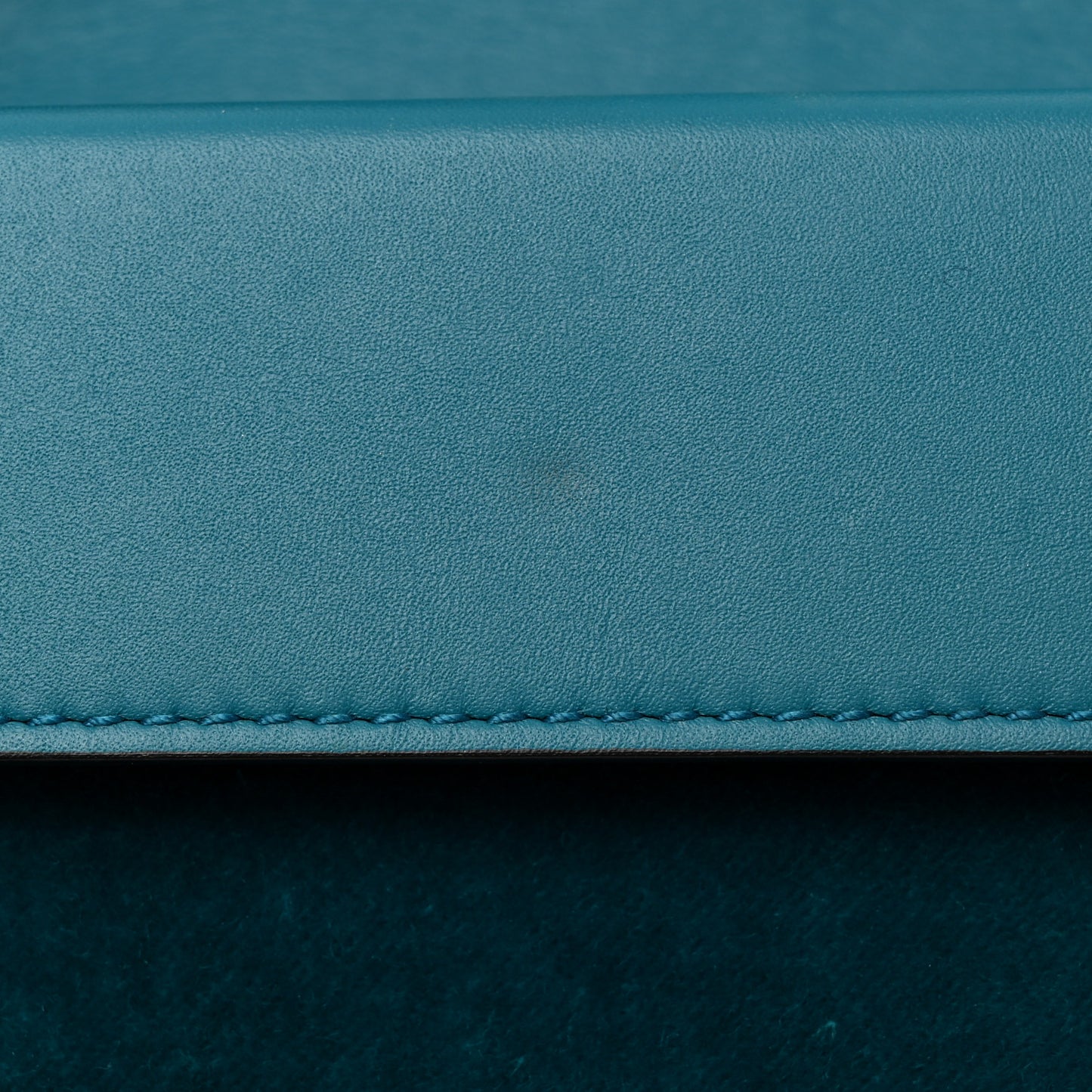 Velvet Super Mini Dionysus Shoulder Bag Pavone Cyan