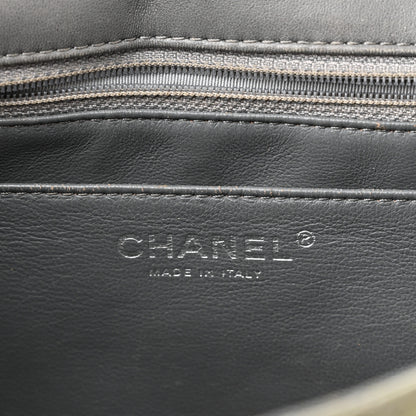 Chanel Patent Quilted Jumbo Single Flap Grey 6 of 15