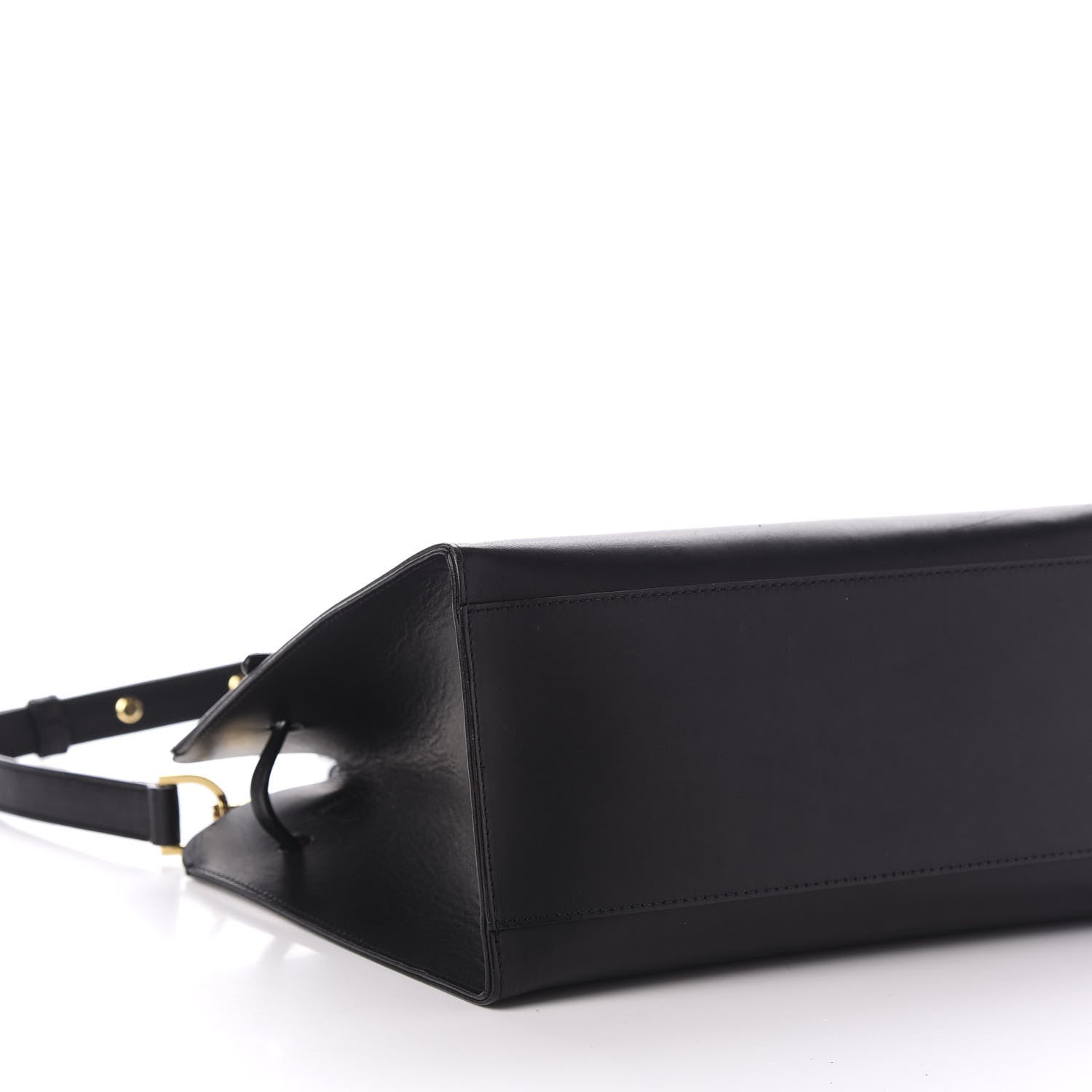 Mansur Gavriel Vegetable Tanned Calfskin Mini Mini Sun Bag Black Flamma 6 of 10