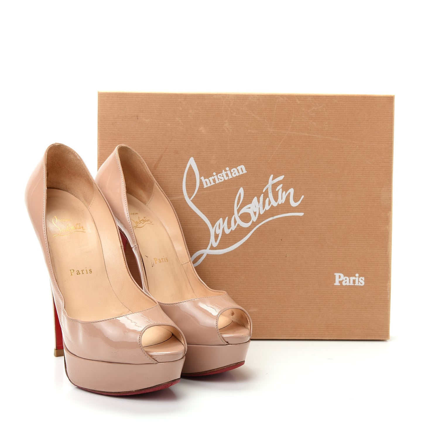 Patent Lady Peep 150 Pumps 39 Nude