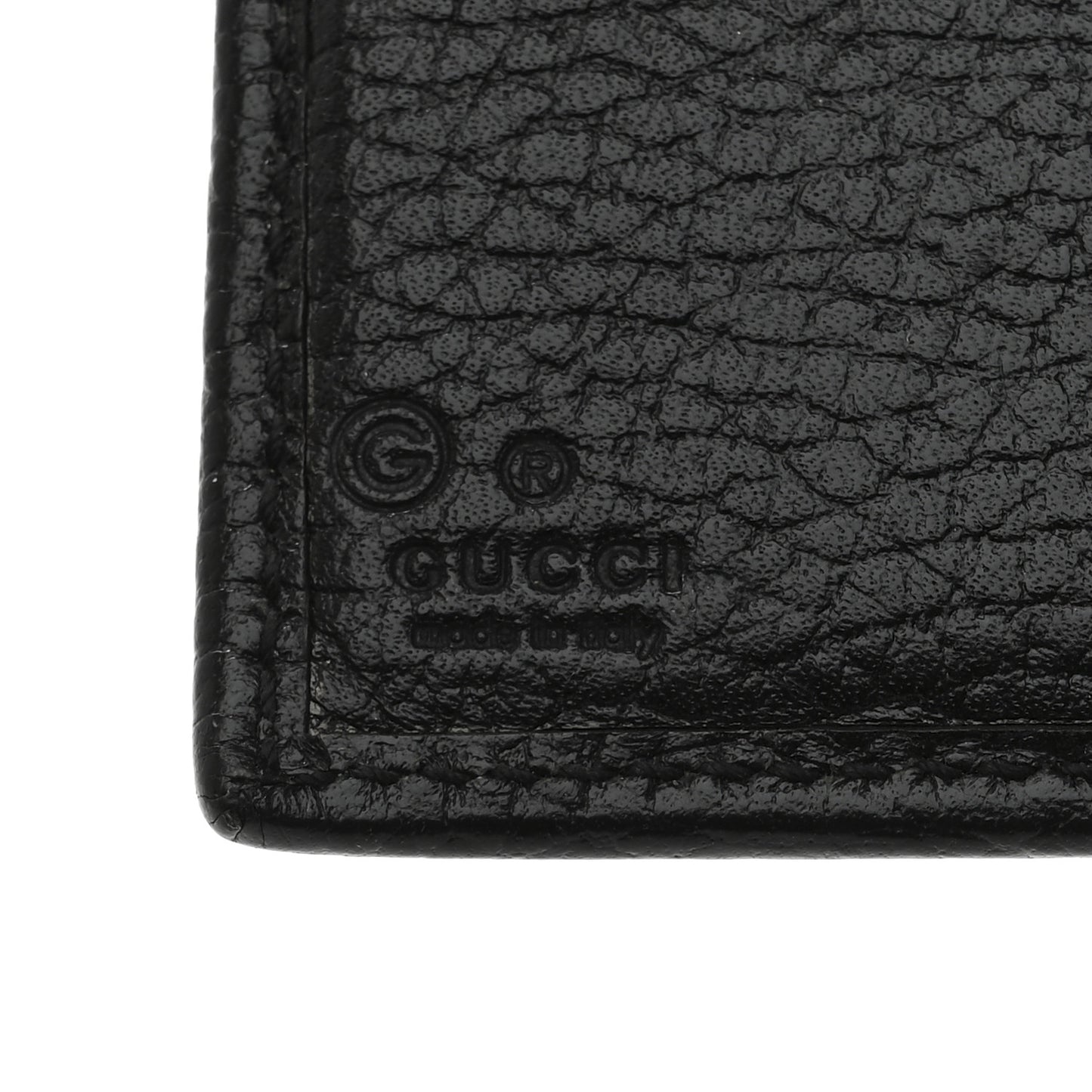 Dollar Calfskin Interlocking G French Wallet Black