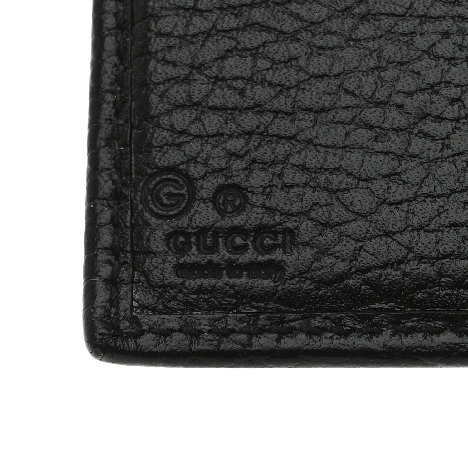 Gucci Dollar Calfskin Interlocking G French Wallet Black 6 of 7