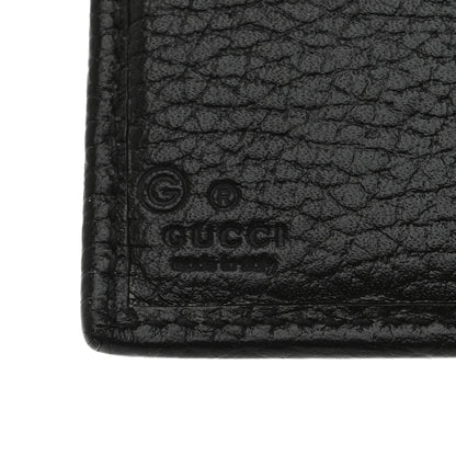 Gucci Dollar Calfskin Interlocking G French Wallet Black 6 of 7