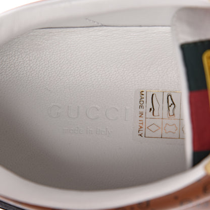 Gucci X DAPPER DAN Calfskin Suede GG Micro Monogram Womens G74 Sneakers 37 Black Cuir Burro 8 of 10