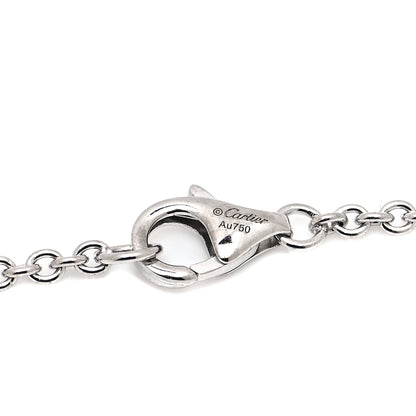 Cartier 18K White Gold Interlocking LOVE Necklace 4 of 5