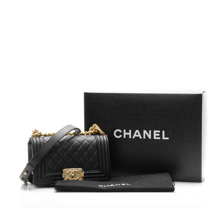 Chanel Caviar Quilted Small Boy Flap Black 8 of 8