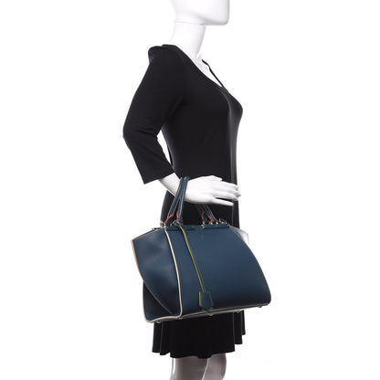 Fendi Vitello Dolce Century Petite 3Jours Tote Pavone 2 of 11
