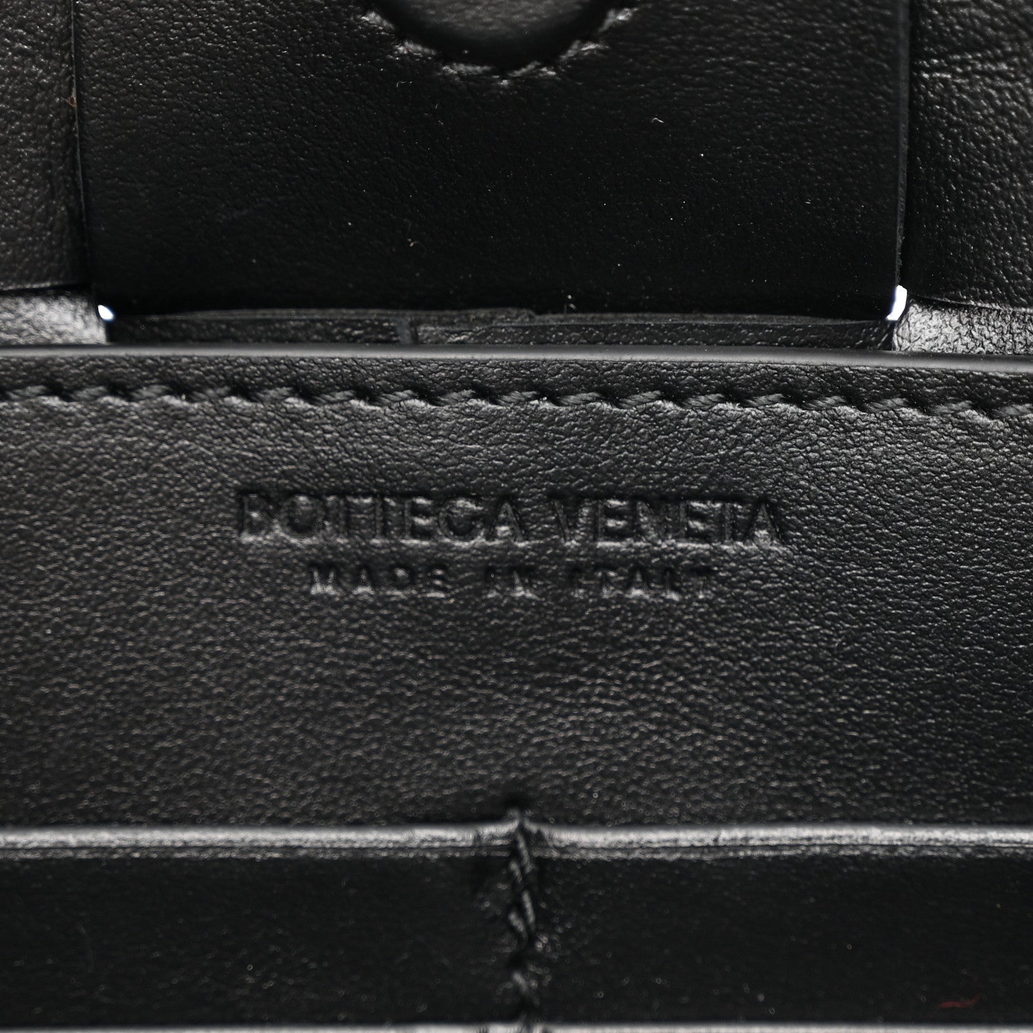 Bottega Veneta Calfskin Maxi Intrecciato Cassette Pouch On Strap Black 6 of 10