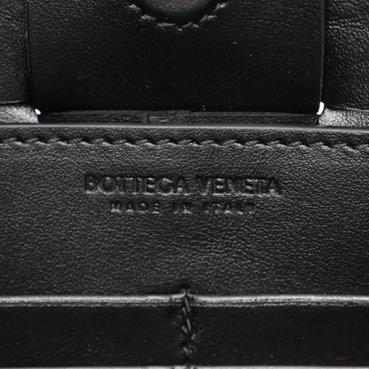Bottega Veneta Calfskin Maxi Intrecciato Cassette Pouch On Strap Black 6 of 10