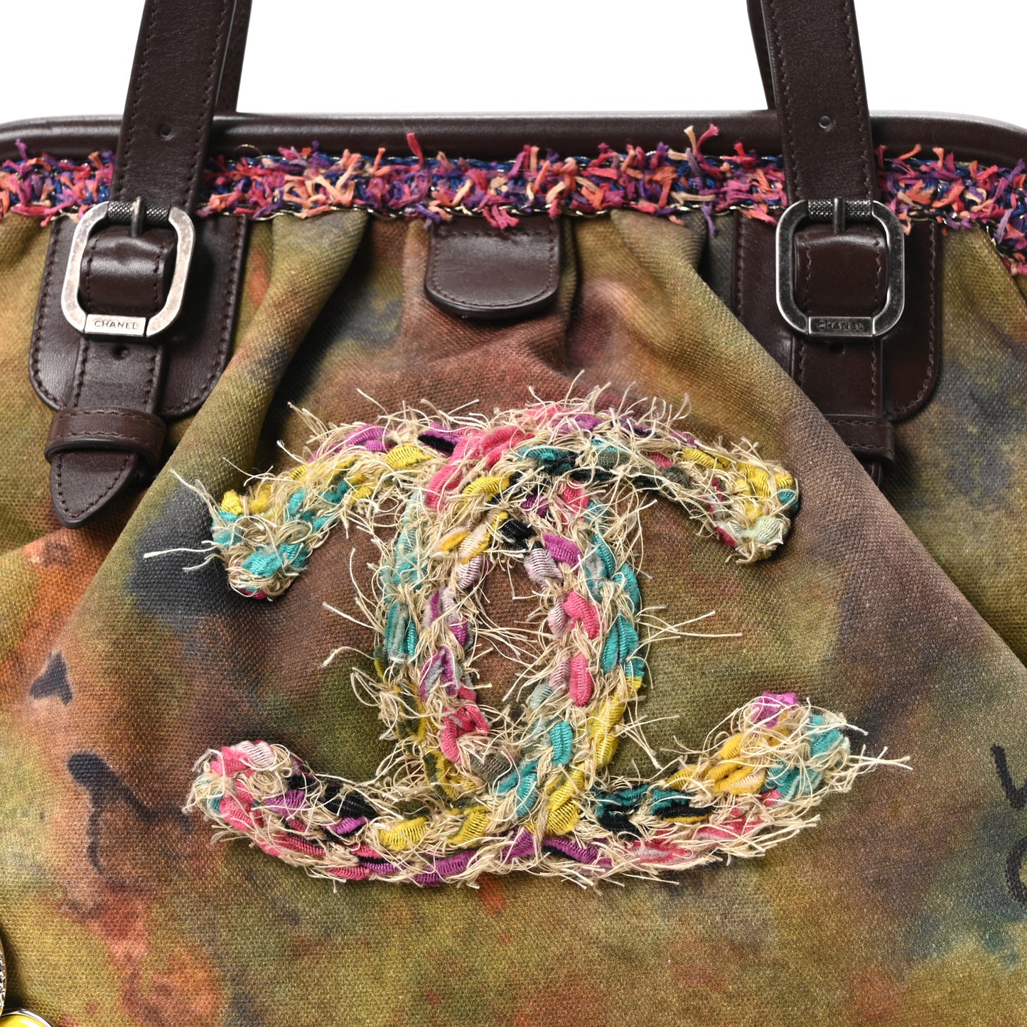 Washed Toile Graffiti On The Pavements Bowler Khaki Multicolor