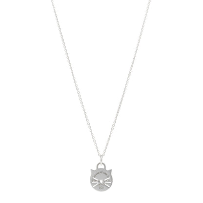 Tiffany Sterling Silver Return To Tiffany Cat Pendant Necklace 1 of 4