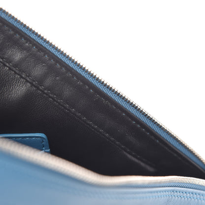 Balenciaga Calfskin M Triangle Pouch Bleu Persan 10 of 10