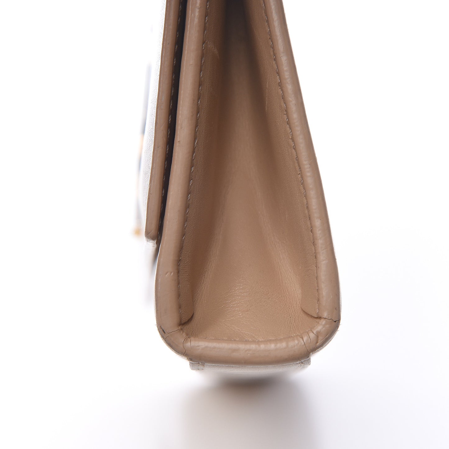 Smooth Calfskin Cassandre Clutch Nude Powder