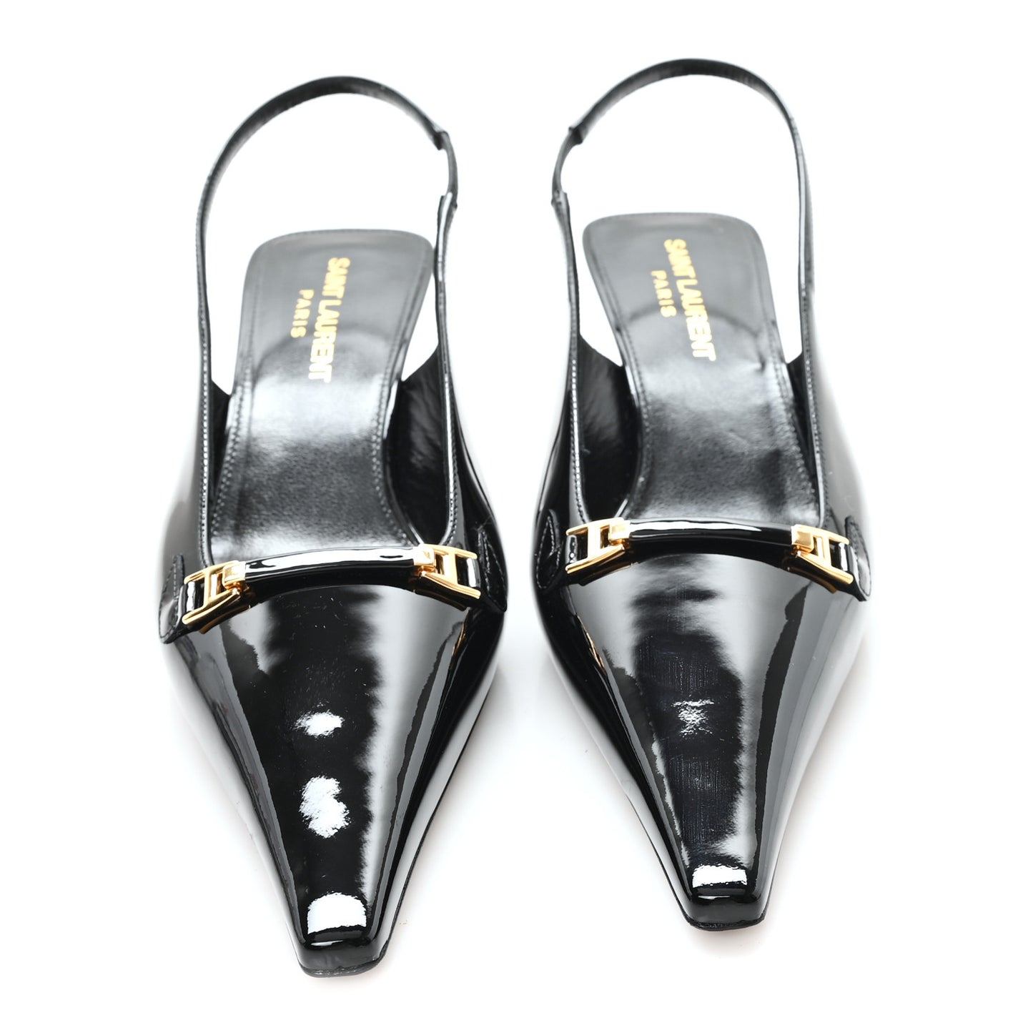 Patent Bade Slingback Pumps 36 Black