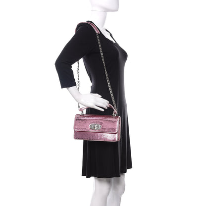 Miu Miu Paillettes Sequin Cleo Top Handle Rosa 2 of 9