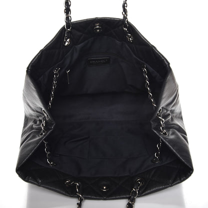 Chanel Soft Caviar Quilted Large Cells Tote Black 5 of 7