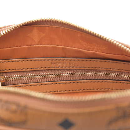 MCM Visetos Heritage Crossbody Bag Cognac 7 of 10