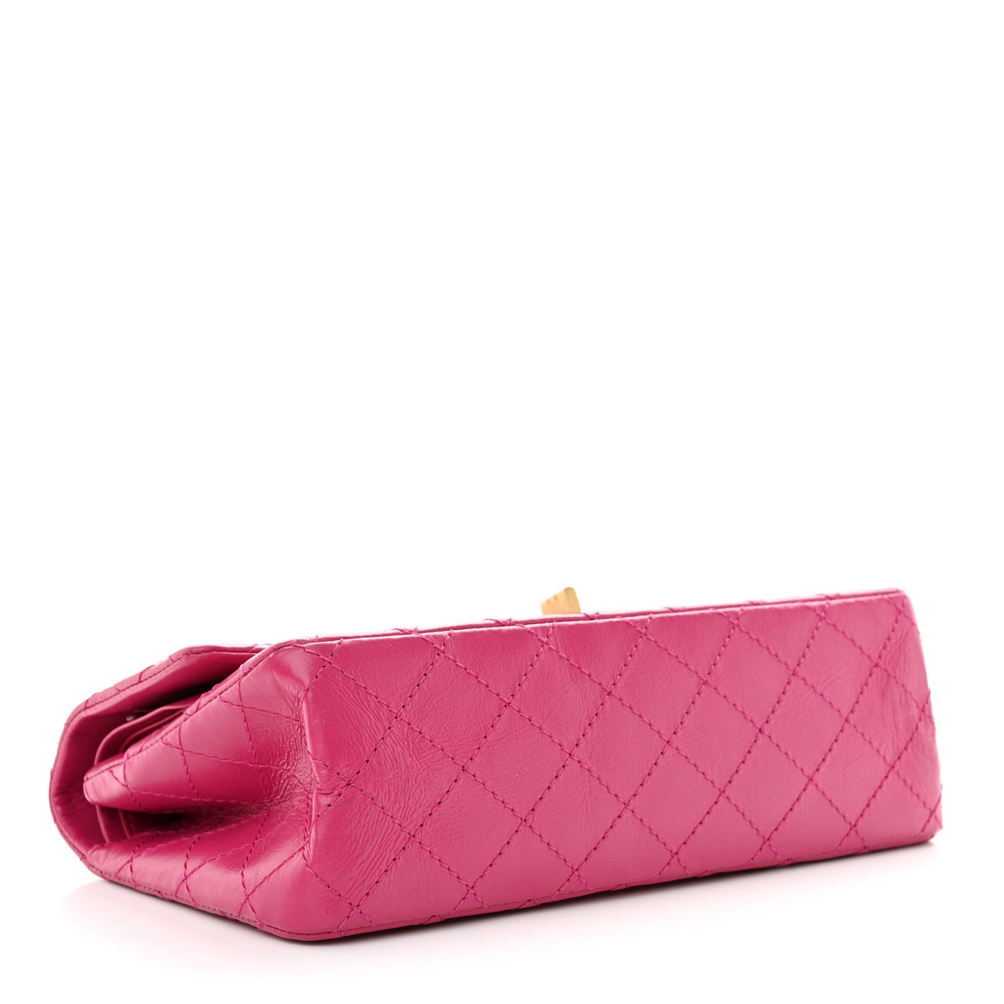 Aged Calfskin Quilted 2.55 Reissue 225 Flap Fuchsia