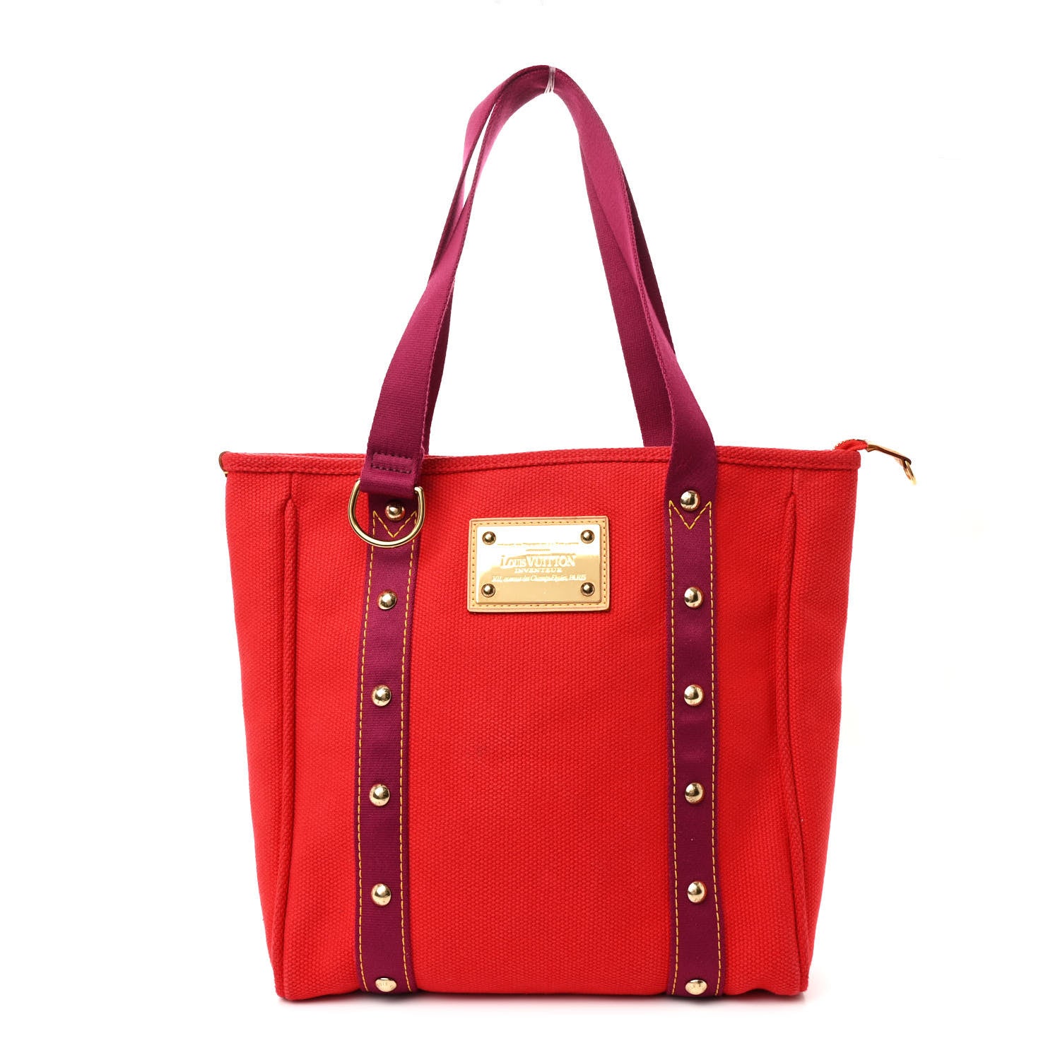 Louis Vuitton Toile Antigua Cabas MM Red Pink 1 of 11