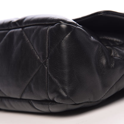 Chanel Goatskin Quilted Large 19 Flap Black 10 of 11