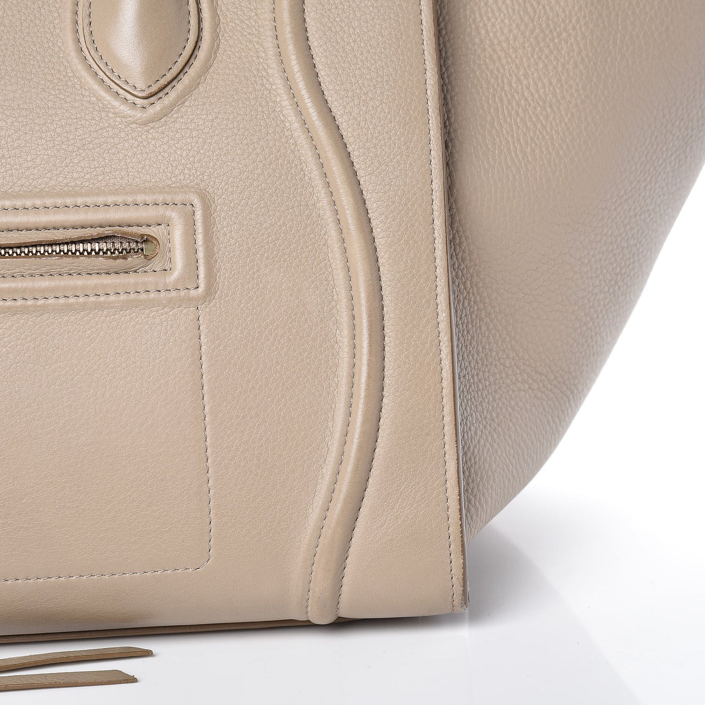 Supple Calfskin Medium Phantom Luggage Beige