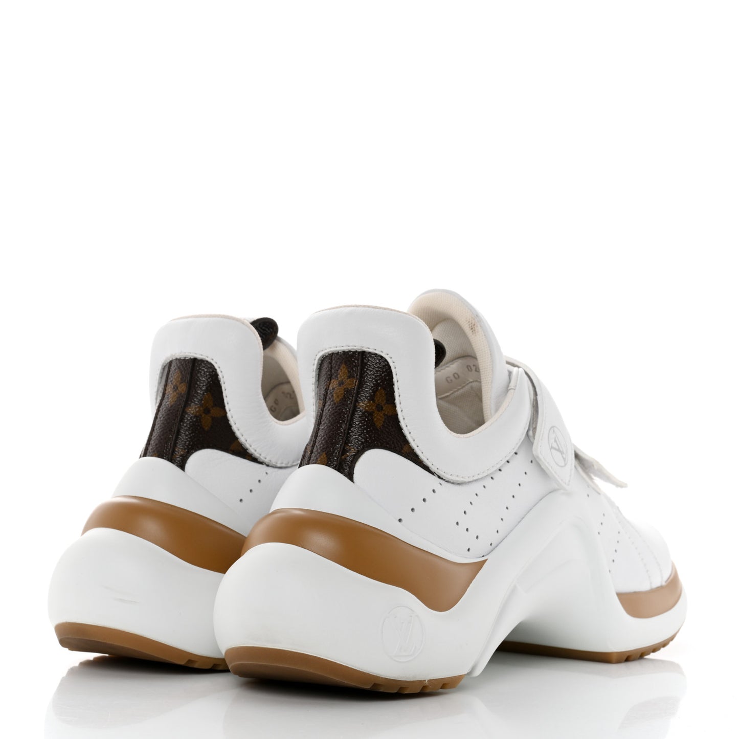 Calfskin Monogram Velcro LV Archlight Sneakers 41 White