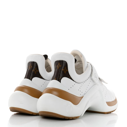 Louis Vuitton Calfskin Monogram Velcro LV Archlight Sneakers 41 White 4 of 9