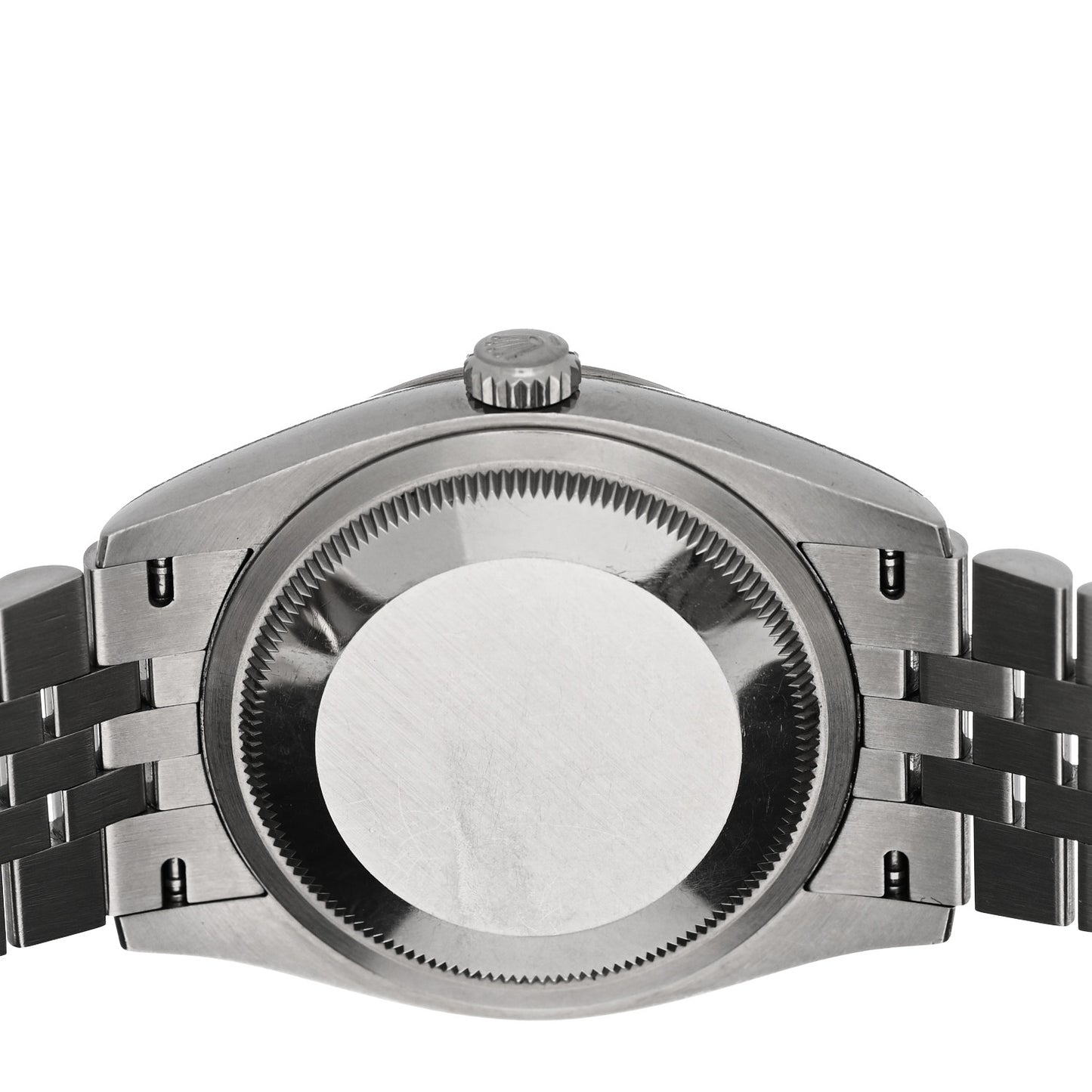 Stainless Steel 18K White Gold 36mm Oyster Perpetual Datejust Watch Bright Black 126234