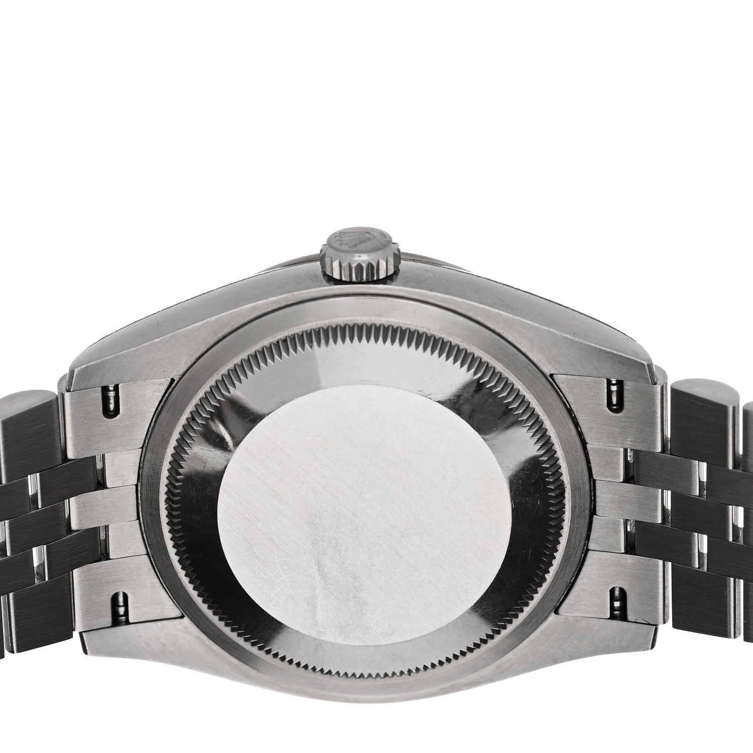 Rolex Stainless Steel 18K White Gold 36mm Oyster Perpetual Datejust Watch Bright Black 126234 4 of 5