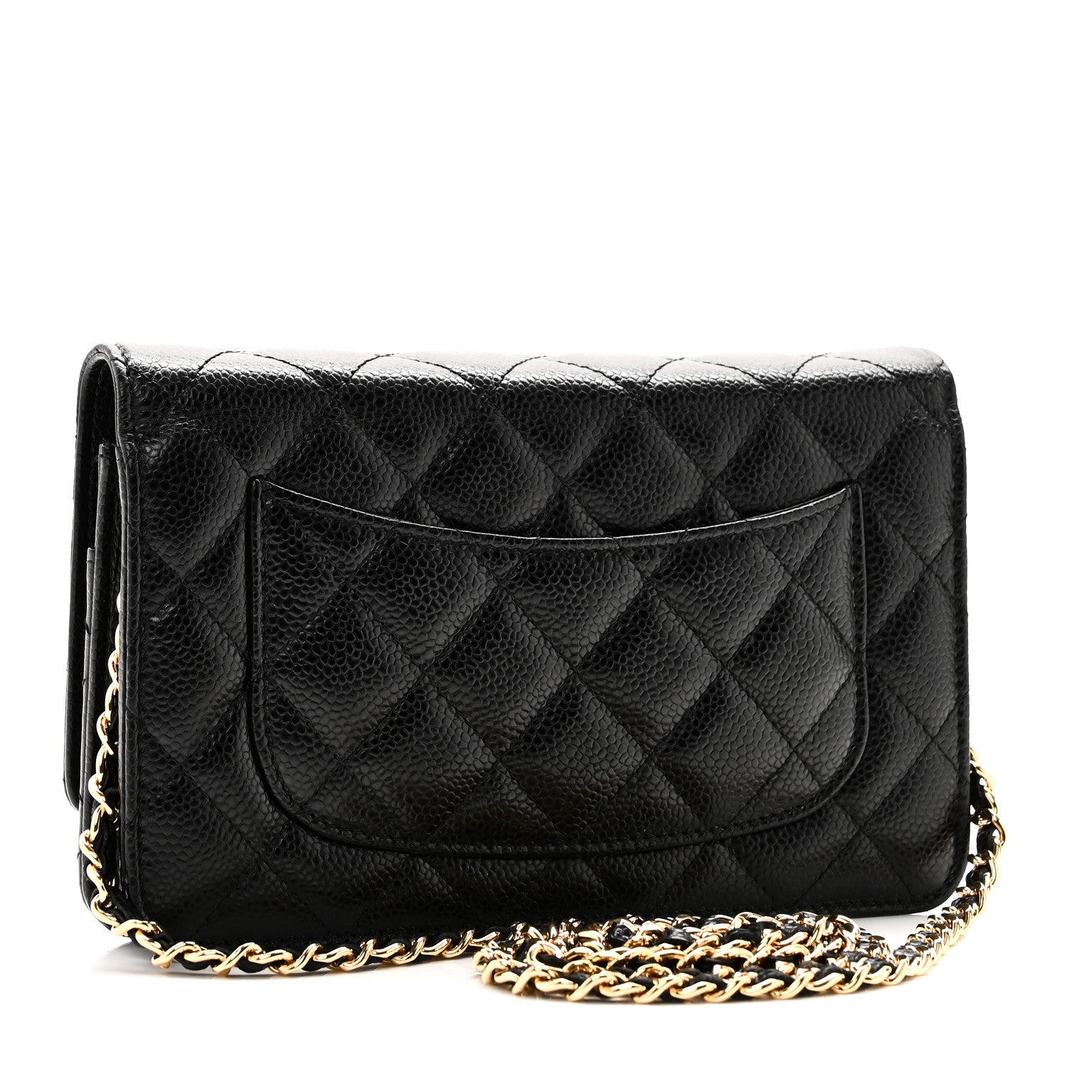 Chanel Caviar Quilted Wallet On Chain WOC Black 3 of 12