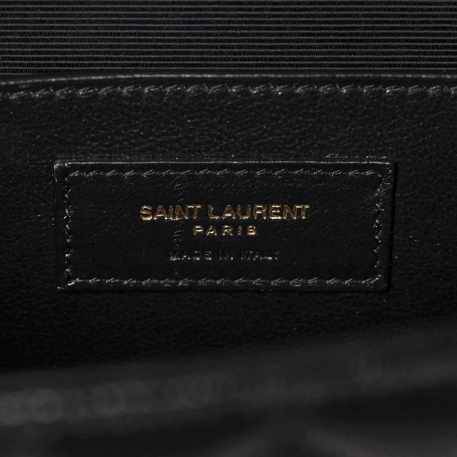 Saint Laurent Grain De Poudre Textured Mixed Matelasse Triquilt Medium Monogram Satchel Black 6 of 9