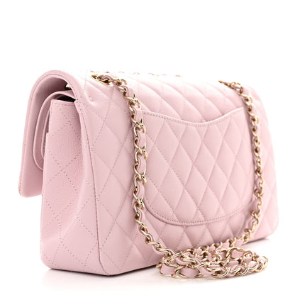 Chanel Caviar Quilted Medium Double Flap Light Pink 4 of 11
