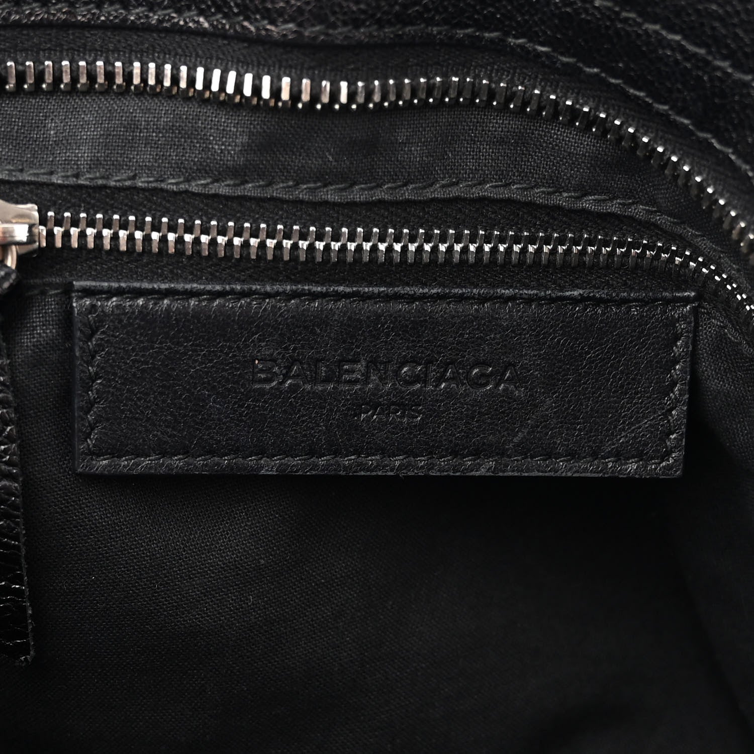 Balenciaga Chevre Silver Metallic Edge Hardware City Black 6 of 12