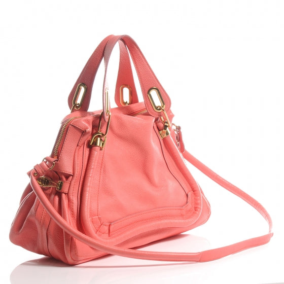 Chloe Calfskin Medium Paraty Coral 3 of 15
