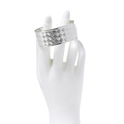 Tiffany Sterling Silver Basket Makers Cuff Bracelet 2 of 5