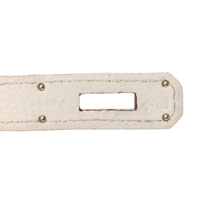 Hermes Taurillon Clemence Eclat Birkin 30 Sanguine White 7 of 14