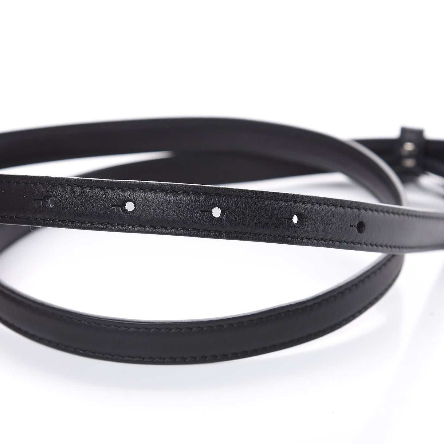 Moon Calfskin Nickel Interlocking G 20mm Belt 90 36 Black