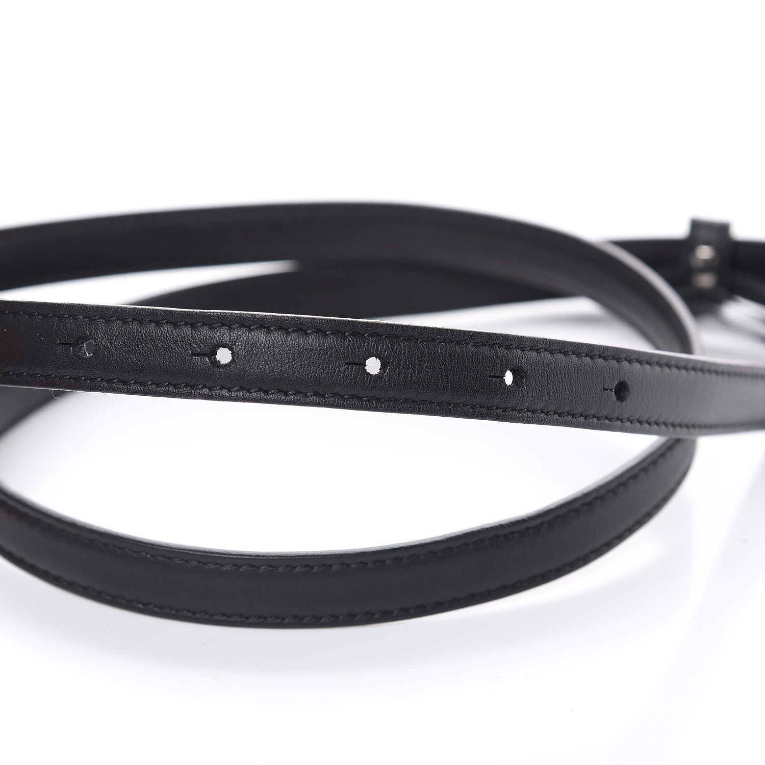 Gucci Moon Calfskin Nickel Interlocking G 20mm Belt 90 36 Black 5 of 7