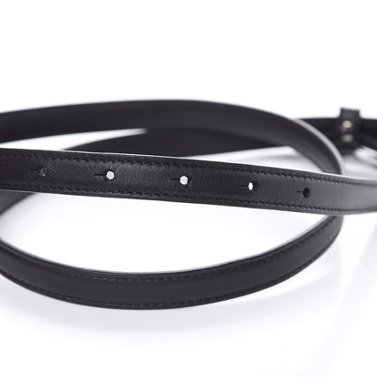 Gucci Moon Calfskin Nickel Interlocking G 20mm Belt 90 36 Black 5 of 7
