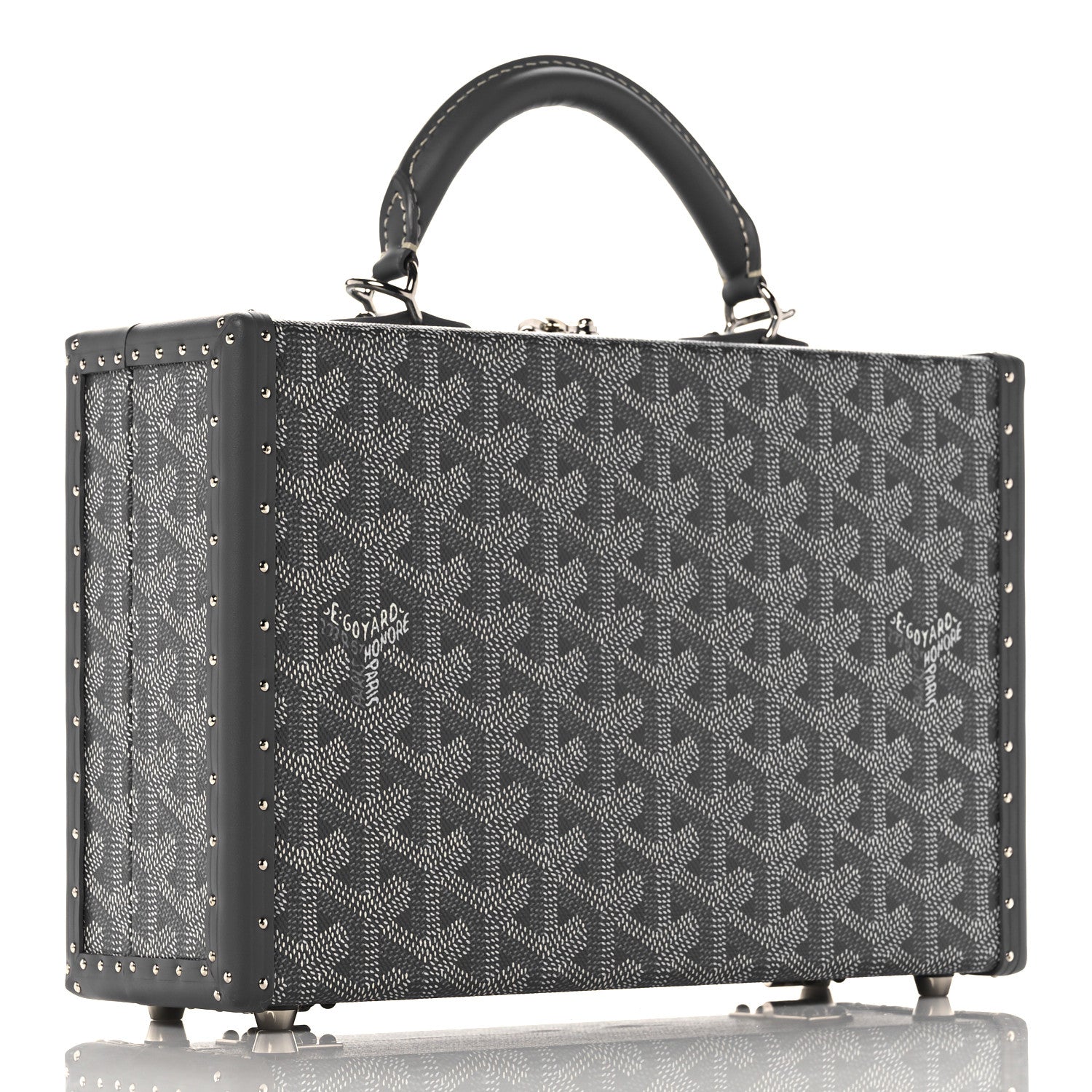 Goyard Goyardine Grand Hotel Trunk Bag Grey 3 of 10