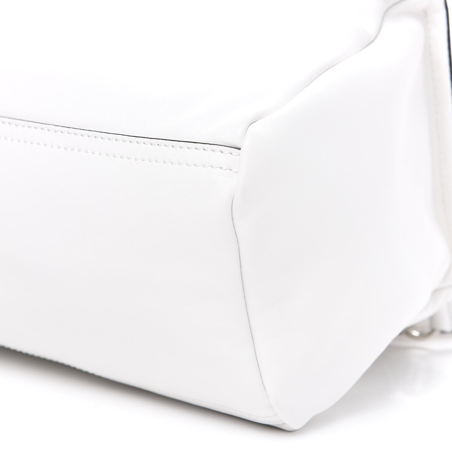 Givenchy Calfskin Velvet Logo Small Pandora White 9 of 9