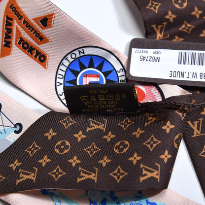 Louis Vuitton Silk Monogram World Tour Stickers BB Bandeau Nude 4 of 4