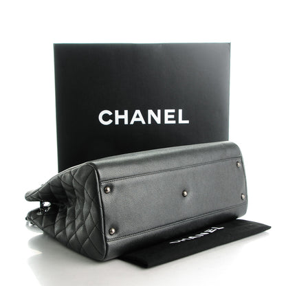 Chanel Grained Calfskin Large Shopping Tote Black 4 of 7