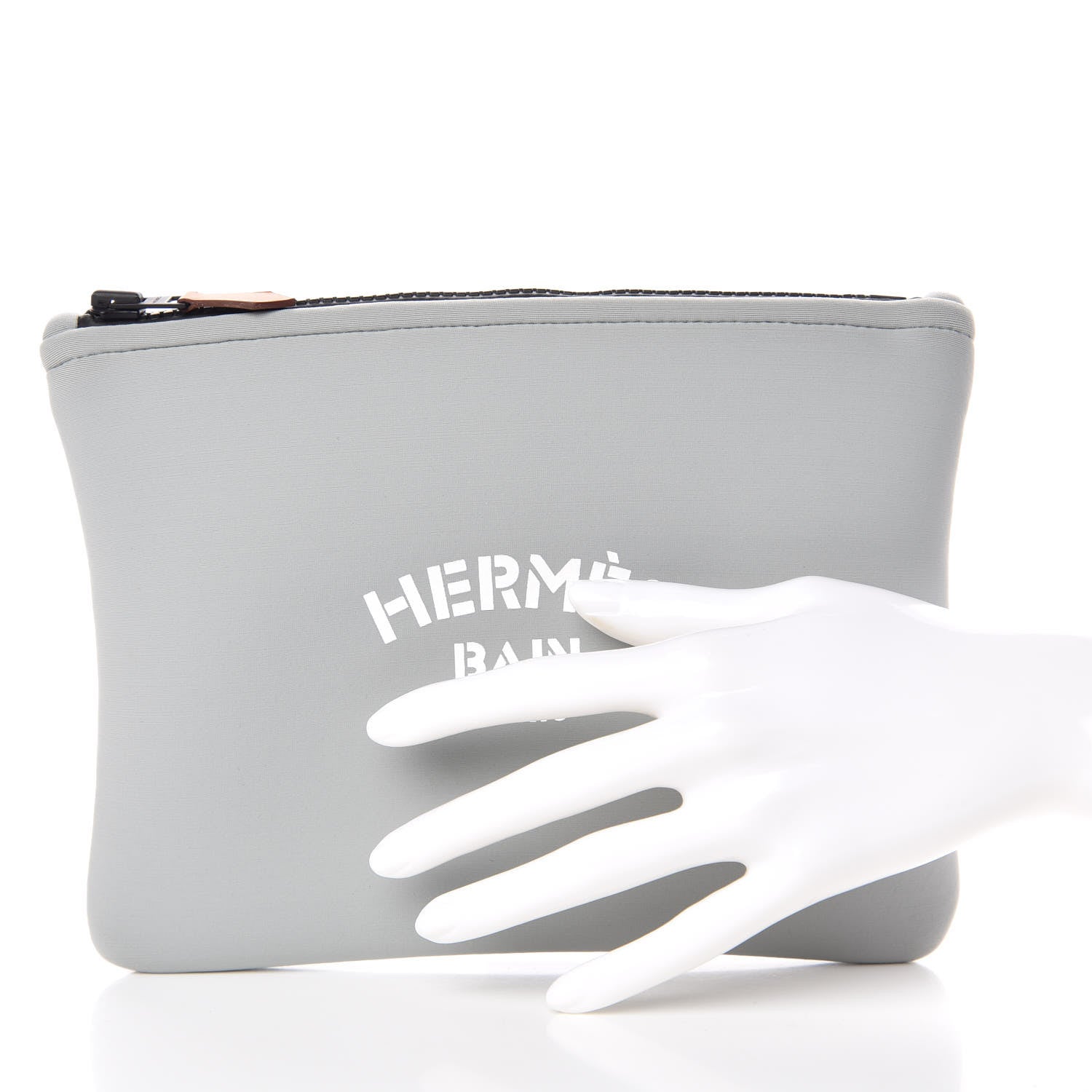 Hermes Neoprene Neobain Small Case Acier 2 of 8