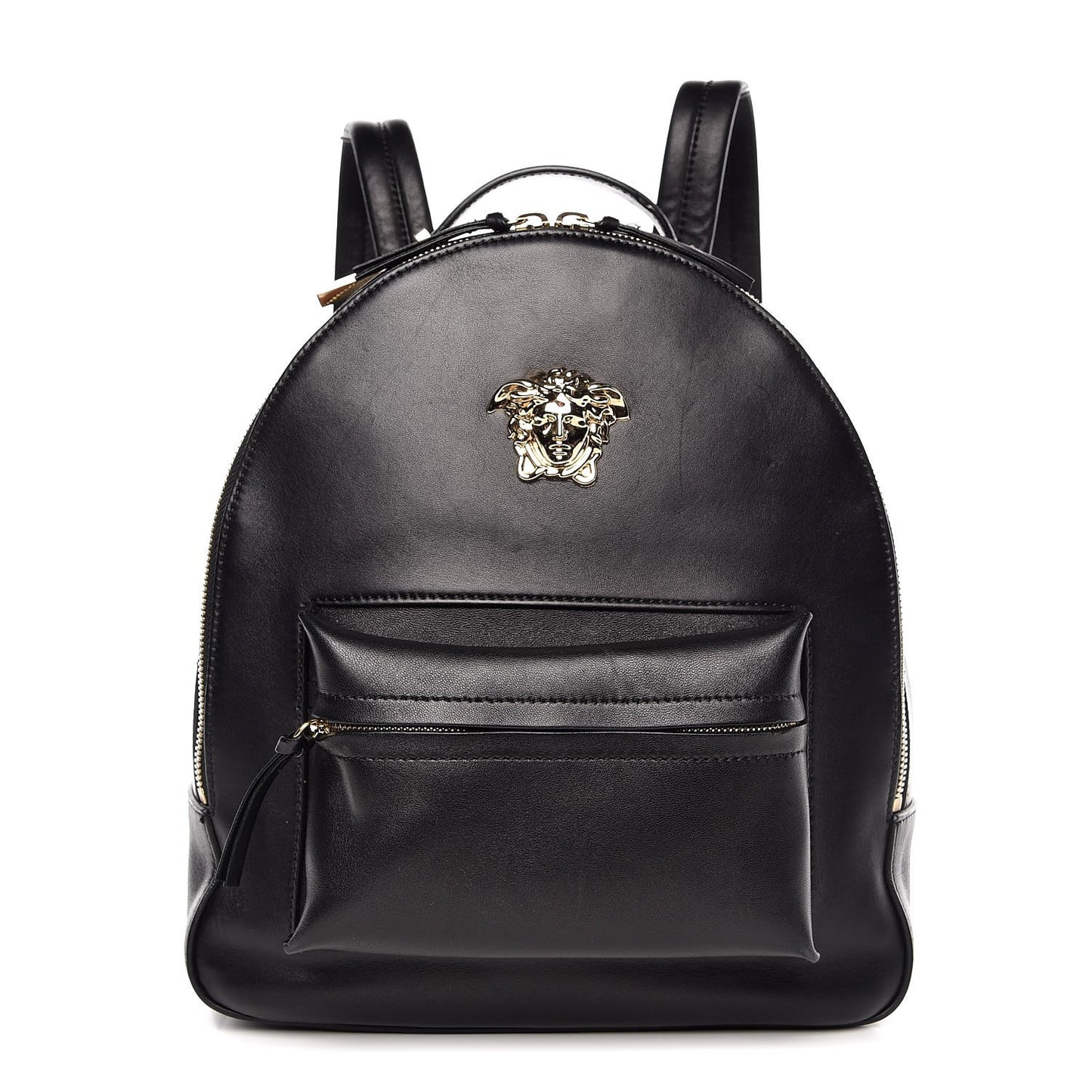 Calfskin Palazzo Medusa Backpack Black