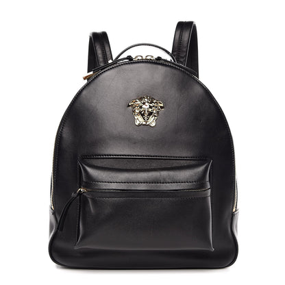 Versace Calfskin Palazzo Medusa Backpack Black 1 of 7