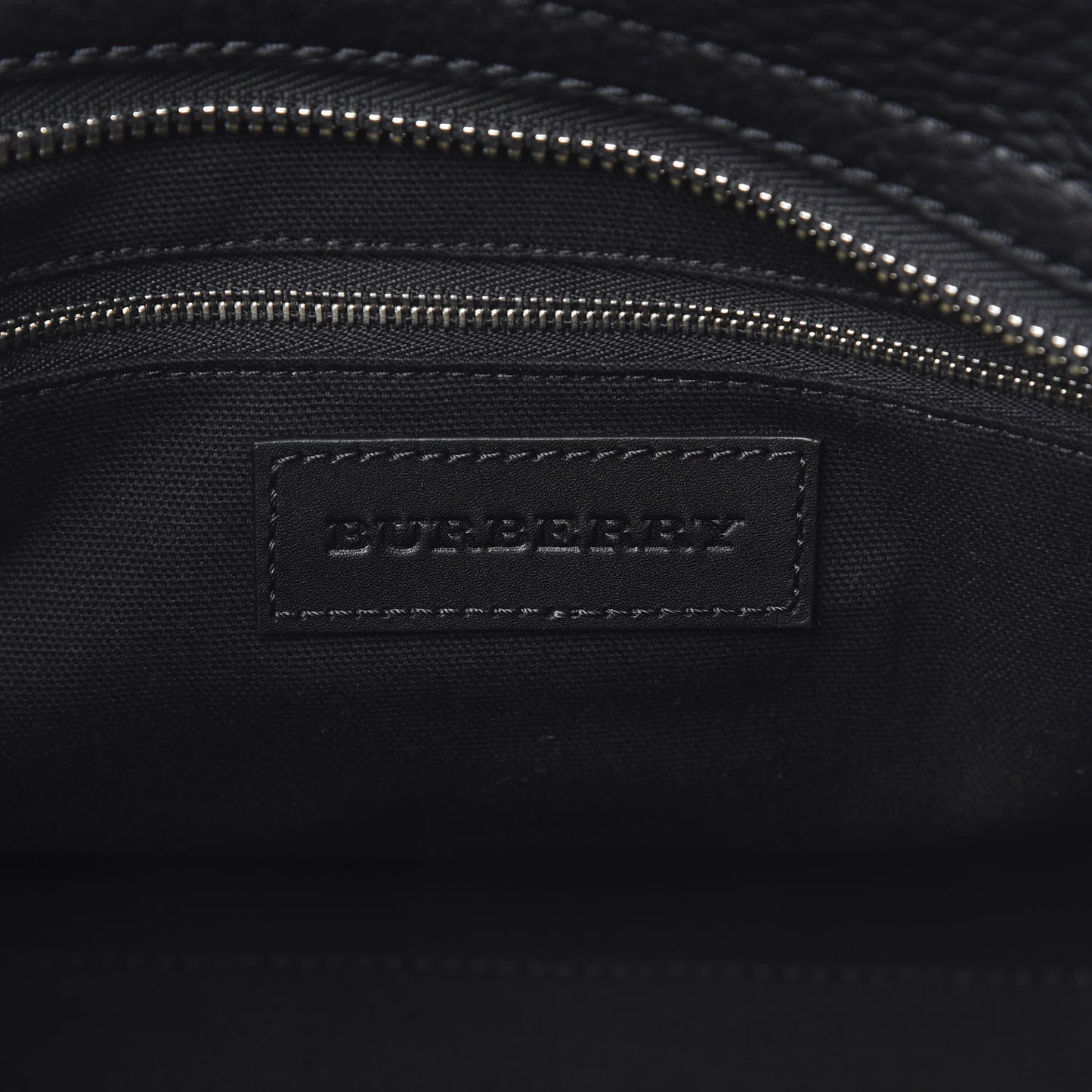 Canvas Mega Check Grained Calfskin Medium Harcourt Satchel Black